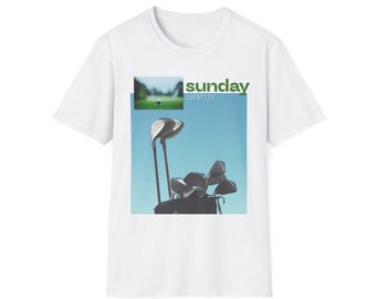 Sunday Identity Golf T-Shirt | Men's Golf Gift | Golfer Tee | Weekend Golf Shirt | Golf Lover Gift | Cool Golf Apparel | Father's Day Gift