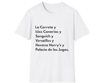 Miami Cuban Restaurant T-Shirt | Famous Miami Cuban Food Spots | Miami Florida Gift | Cuban Food Lover Tee | Miami Foodie Shirt