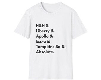 Camiseta para amantes de los bagels de Nueva York / Regalo de la ciudad de Nueva York / Camiseta de bagels / H&H Liberty Apollo Ess-a Tompkins Square Absolute / Regalos neoyorquinos
