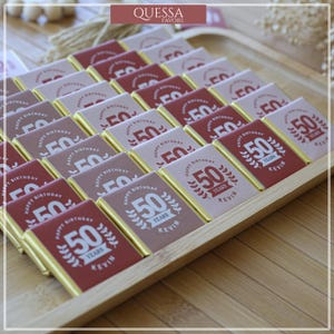 30th, 40th, 50th, 80th, 70th, 90th, 100th Birthday Party Favor, Adult Party Favors, Anniversary Chocolates, Birthday Party Chocolate Favors