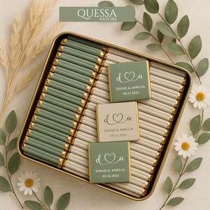 50 Pcs Wedding Chocolate, Wedding Chocolate Favors, Customized Chocolate, Wedding Favors, Engagement Chocolate, Favors For Guests00