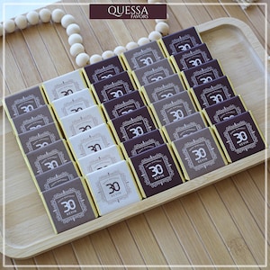 30th, 40th, 50th, 80th, 70th, 90th, 100th Birthday Party Favor, Adult Party Favors, Anniversary Chocolates, Birthday Party Chocolate Favors