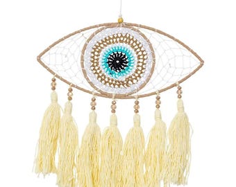 Boho Evil Eye Protection Dream Catcher Wall Hanging