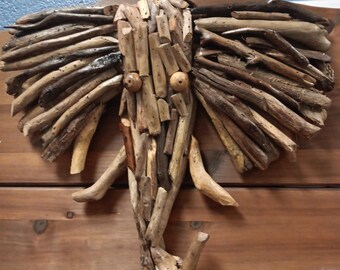 Driftwood Elephant Wall Hanging | Boho Decor