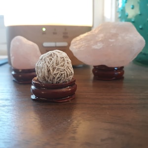 3pc Wooden Sphere Holder Set | 2&quot; Tripod Rock Specimen Display | Almost Sold Out