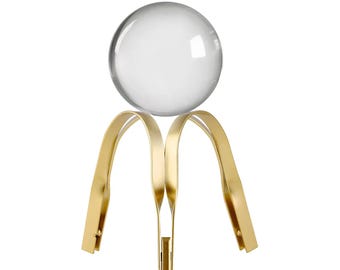 Brass Arch Orb Holder | Display for 8cm Orbs