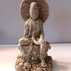 Kwan Yin Figurine: Bodhisattva of Compassion, Garden Decor