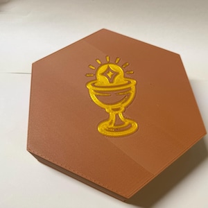 Hero Tray Cleric | Magnetic Lid Dice Box | 3D Printed Dice Tray | DnD Dice Holder | RPG Dice Case | Tabletop Gift for DM or Players