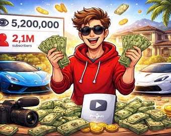 Faceless YouTube Automation AI System, Monetize Channels (Digital Download)