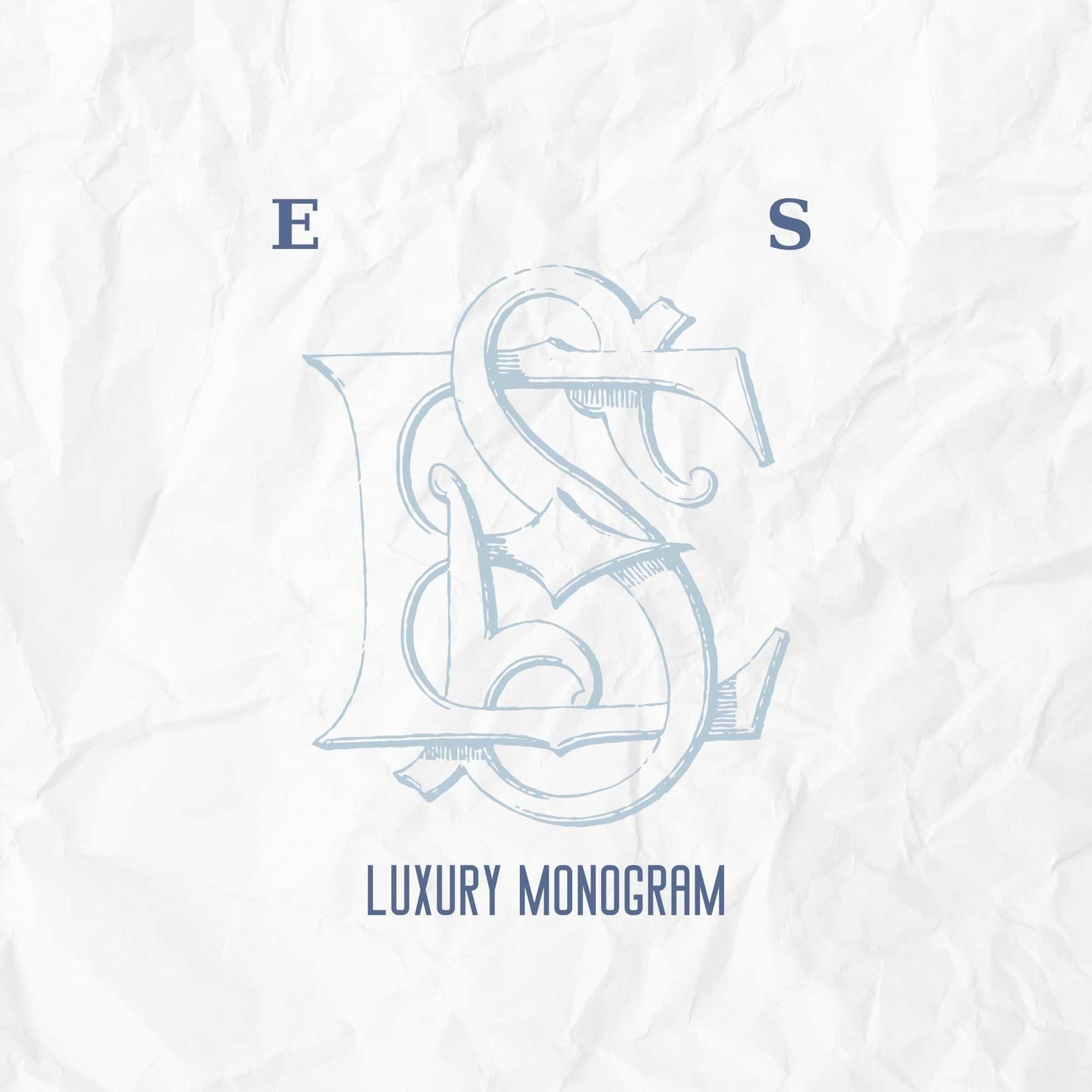 Vintage ES Monogram Design: Luxury Logo (digital Download) - Etsy
