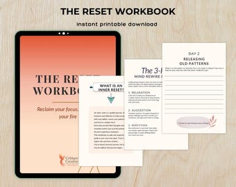 The Reset Workbook, Reclaim Your Focus, Rebuild Your Fire, Personal Growth Journal, Goal Planner, Productivity Tool