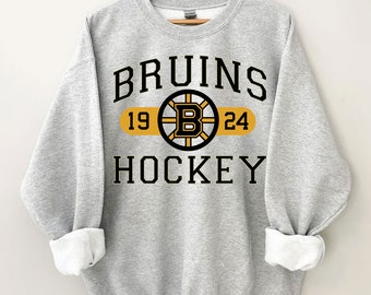 Vintage 90s Boston Bruins Sweatshirt, Boston Bruins Unisex t-shirts, long-sleeved t-shirts , gifts for Bruins Hockey fans