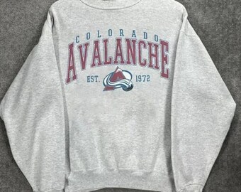 sweat-shirt vintage de hockey du Colorado, col rond de hockey du Colorado, chemise de hockey Avalanche, chemise de hockey, cadeaux pour fans de hockey