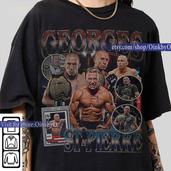 Limited  Georges St-Pierre Vintage 90's Unisex T-shirt  ,Georges St-Pierre graphic t-shirt , long-sleeved tee, sweatshirts, hoodies