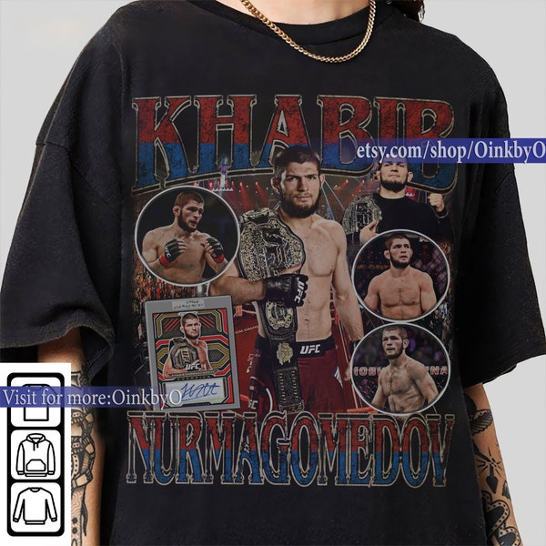 Limited  Khabib Nurmagomedov Vintage 90's Unisex T-shirt  , Khabib Nurmagomedov graphic t-shirt , long-sleeved tee, sweatshirts, hoodies