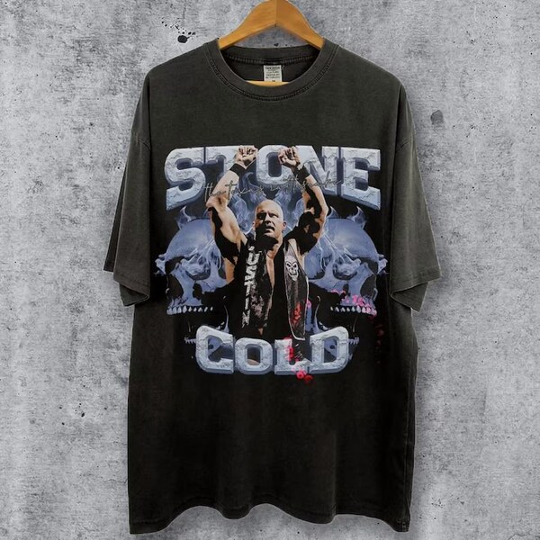 Stone Cold Vintage 90s Graphic Style T-Shirt, Steve Austin Shirt, Vintage Oversized Sport Tee, Unisex shirt, Wrestling Gift , WWF WWE shirt