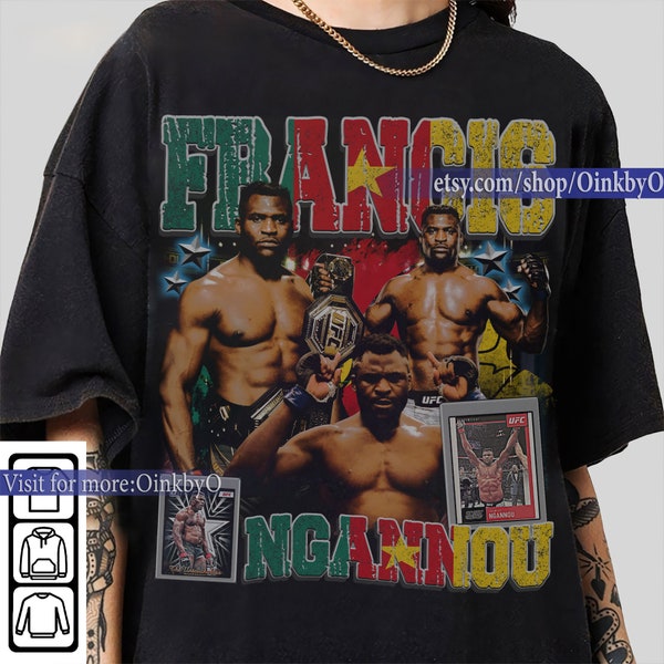 Limited  Francis Ngannou Vintage 90's Unisex T-shirt  , Oversized Francis Ngannou graphic t-shirt , long-sleeved tee, sweatshirts, hoodies