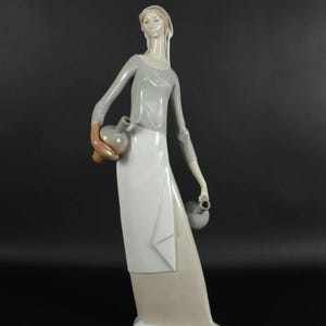 Lladro Girl With Water Jug Nao Figurine - Etsy