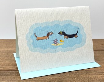 Dachshunds Under The Sea Note Cards (set of 10)