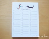 Dachshund Chefs Shopping List.Grocery List. by Sudachan