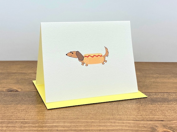 LONG HAIRED DACHSHUND Note Cards With Envelopes