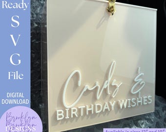 Card Gift Box SVG File: Laser Cut Box File with Instructions (Digital Download)