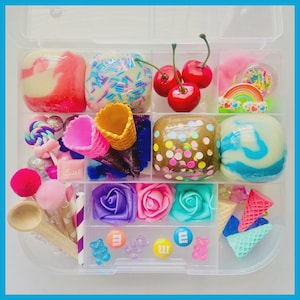 Ice Cream Playdough Kit, Sensory kit, Sensory bin, Playdoh kit, Play dough kit, Playdough kit, Sensory box, Ice Cream sensory bin, Busy Box