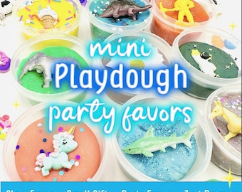 Playdough Party Favors, Playdough Jars, Playdough Kit, Play Doh, Playdoh, Sensory Kit, Class Gifts, Kids Party Favors, Playdoh Kit