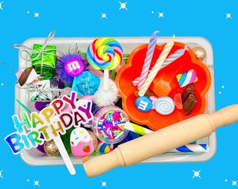 Birthday Bakery Playdough Kit, Bakery Playdough, Play Dough Kit, Playdoh, Bakery Sensory Kit, Sensory Bin, Kids Gift, Birthday Playdough Kit