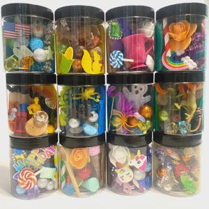Large Playdough Kit, Playdough Jars, Playdough Jar Sensory Kit, Party favors, Sensory kit mini, Mini Sensory bin, Playdoh kit, Playdough kit