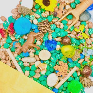 Bauen Sie Ihren eigenen sensorischen Behälter in einer Tasche, Sensorik-Kit, Sensorikbehälter, Sensory Box, Playdough Kit, Playdoh Kit, Playdoh Kit, Playdoh Kit