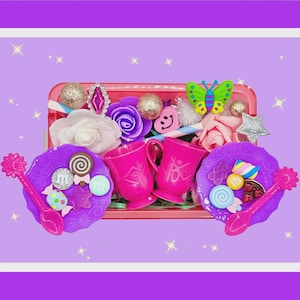 Tea Party Playdough Kit, Sensory kit, Sensory bin, Playdoh kit, Play dough kit, Playdough kit, Sensory box, Busy Box, Play Doh, Sensory Play