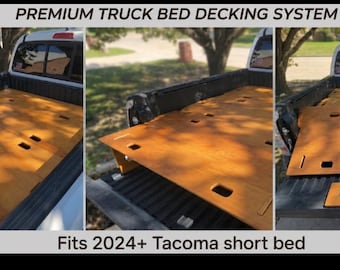 Toyota Tacoma Short Bed Platform + Tailgate Extension | Sleeps 2 Adults | Overland Camper Bed | CNC Baltic Birch