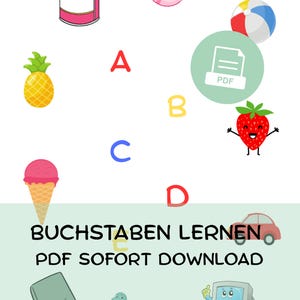 Connecting Letters Worksheets – ABC Initial Letters with Pictures – Preschool & Elementary School PDF to Print – Learn Words