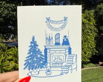Dodgers Holiday Cards - Custom Art, Los Angeles Baseball World Champions - Folded Card or Flat Lay Card, Envelopes Included