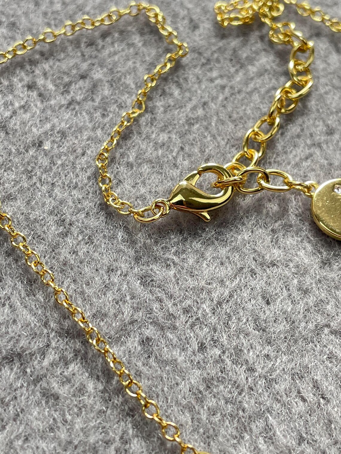 Dior gold Logo Letters Charm Dainty necklace - Etsy