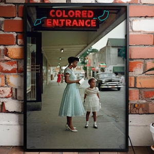 Gordon Parks Wall Art - Segregation Photo Print - Black History Poster - African American Wall Art - Vintage Department Store Photo