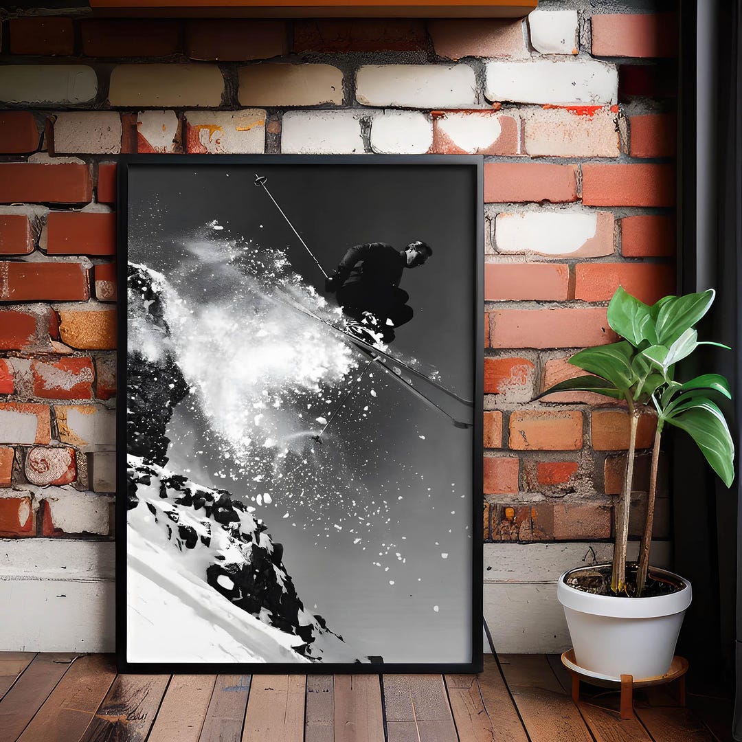 Retro Ski Lodge Poster, Après Ski Wall Art, Vintage Winter Sports Print ...
