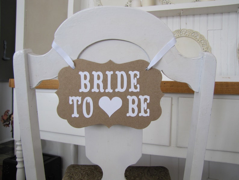 Bride To Be Banner For Bridal Showers Chair Sign Wedding Shower Decor And Photo Prop