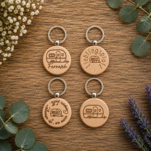 SVG file keychain camper/laser file camping / caravan / motorhome /commercial license