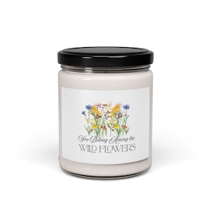 Wildflowers Scented Soy Candle | Nature-Inspired Candle for Relaxation, Gifts, Home Decor, Aromatherapy | Self-Care | Custom Flower Candle