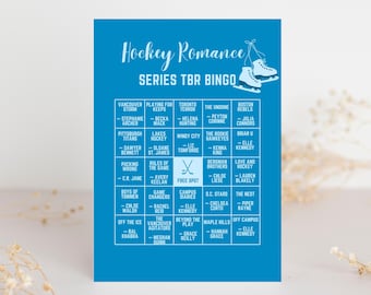 Modello di scheda bingo TBR Hockey Romance: Elenco TBR Scheda bingo Serie Sport Romance (Canva modificabile, download digitale)