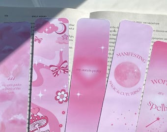 Segnalibri rosa: numeri degli angeli, aure, manifestazione (set stampabile di 5)