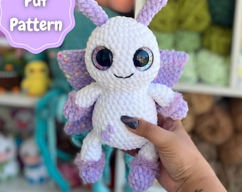Crochet Butterfly Pattern, Amigurumi Crystal the Butterfly