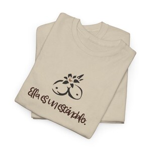 Ella es un escandalo- Unisex Heavy Cotton Tee Tropicoqueta - Casual Wear, Everyday Comfort, Eco-friendly Fashion - Karol G