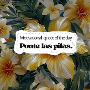 Punta las pilas -Motivierende geschnittene Aufkleber - Inspirierende Zitat Aufkleber für Laptops, Journals, Wasserflaschen, Geschenkideen - Latein