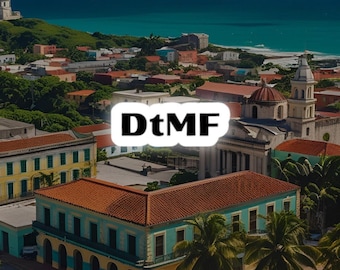 DTMF Kiss-Cut Stickers: Laptop, Water Bottle Decals - Latino PR
