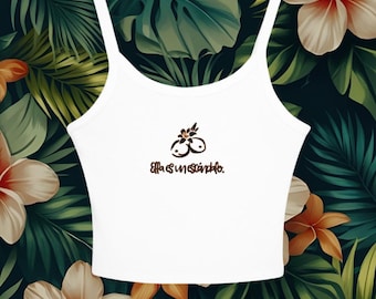 Ella es un escandalo - Women's Strap Tank Top - Tropicoqueta - Casual Summer Wear - Karol G
