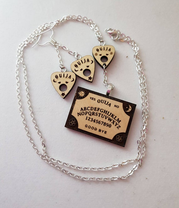 Ouija Board And Planchette Necklace Etsy