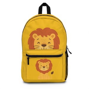 Leeuwenrugzak voor kinderen, schattige schooltas, rugzak met dierenprint, leuke kinderrugzak, perfect cadeau voor jonge avonturiers